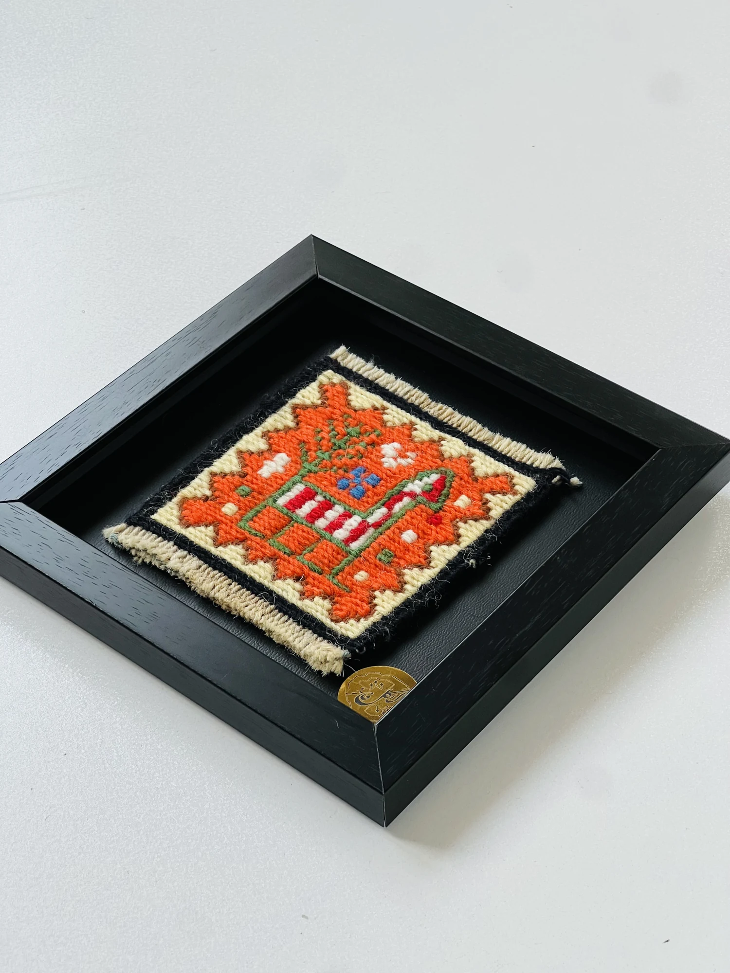 Orange Verni frame · 10 × 10