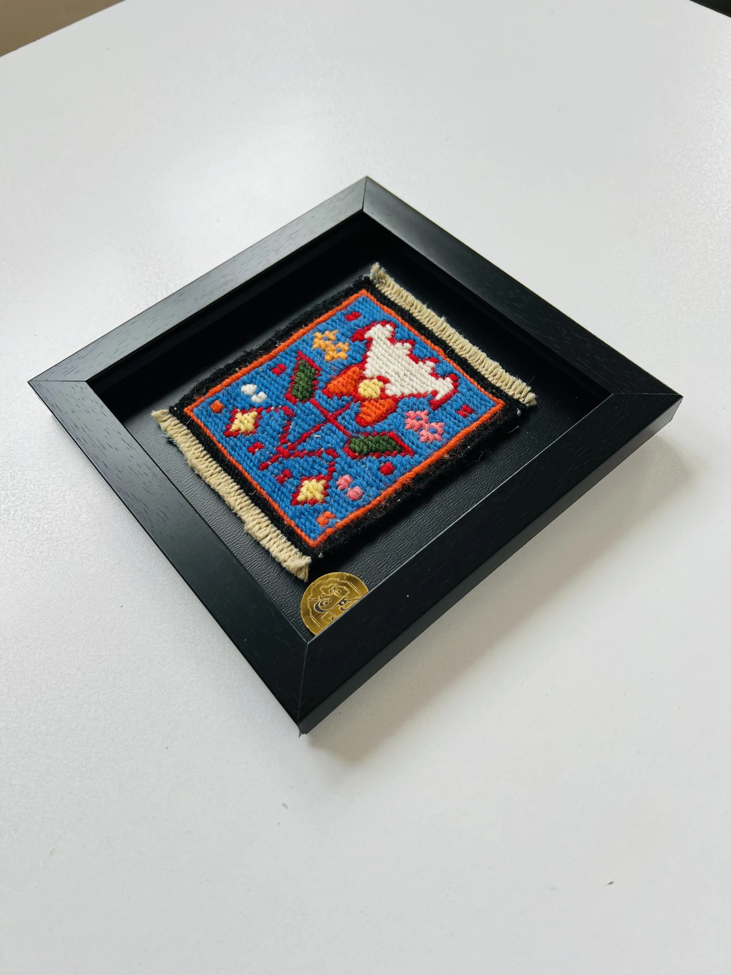 Blue Verni frame · 10 × 10
