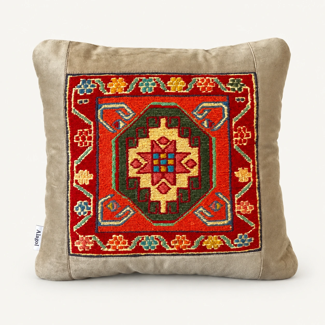 Nude cream kilim cushion